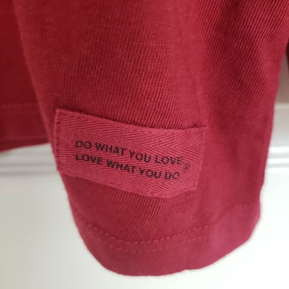 Life is Good Crusher Tee Snowflake Hearts Cotton Red Long Sleeve Womens Size XL - Picture 5 of 12